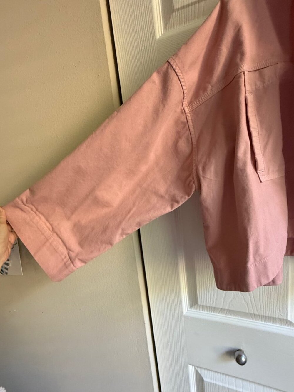 Cropped oversized jacket - Picture 12 of 14